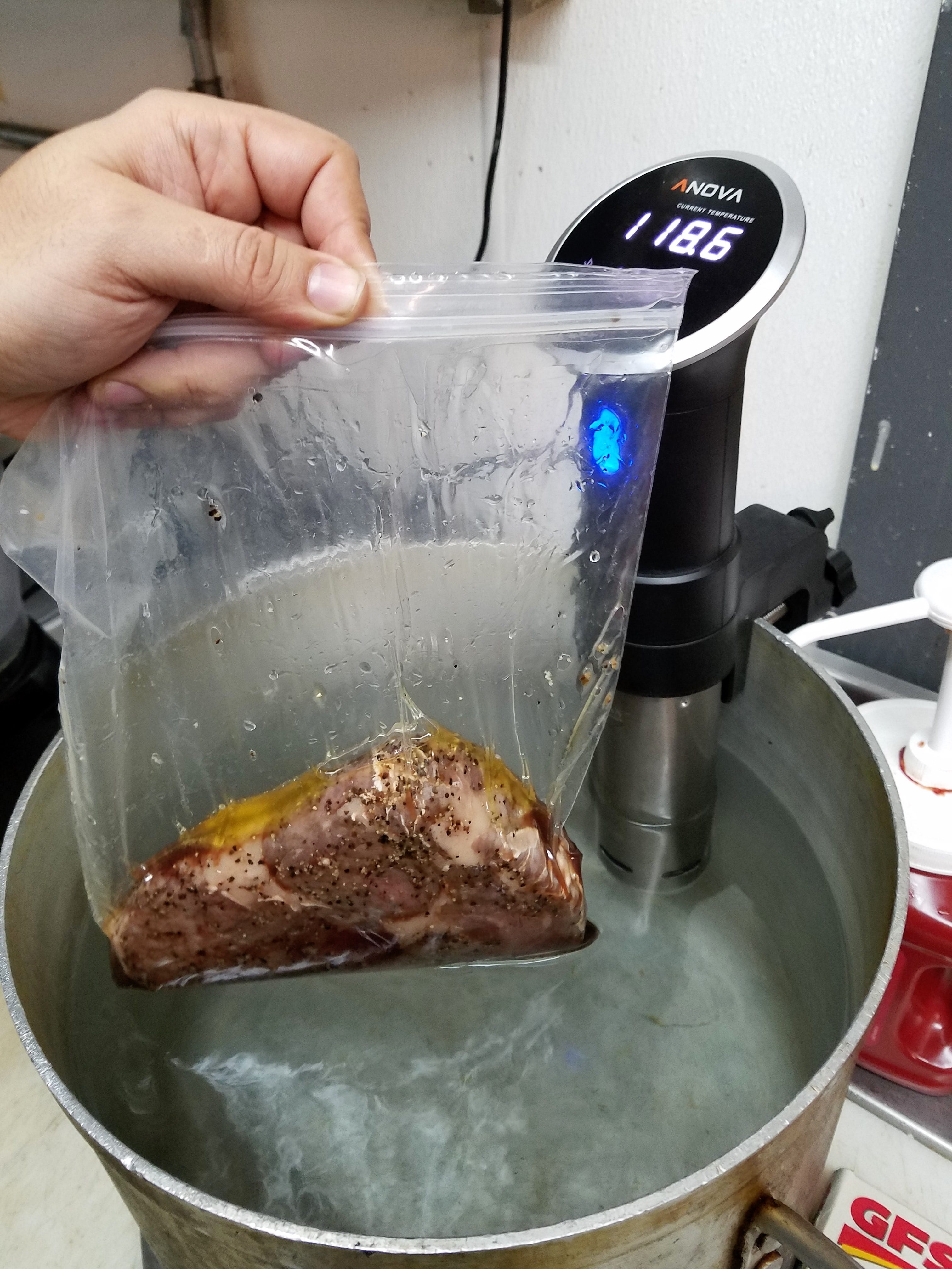 cooking in sealed plastic bag
